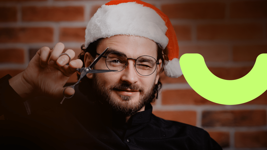 Decoração de Natal para salão de beleza
